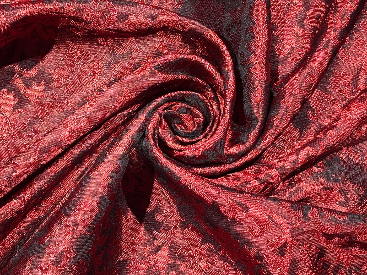 Brocade fabric Wine  Red Colour 44" wide BRO72[1wine]