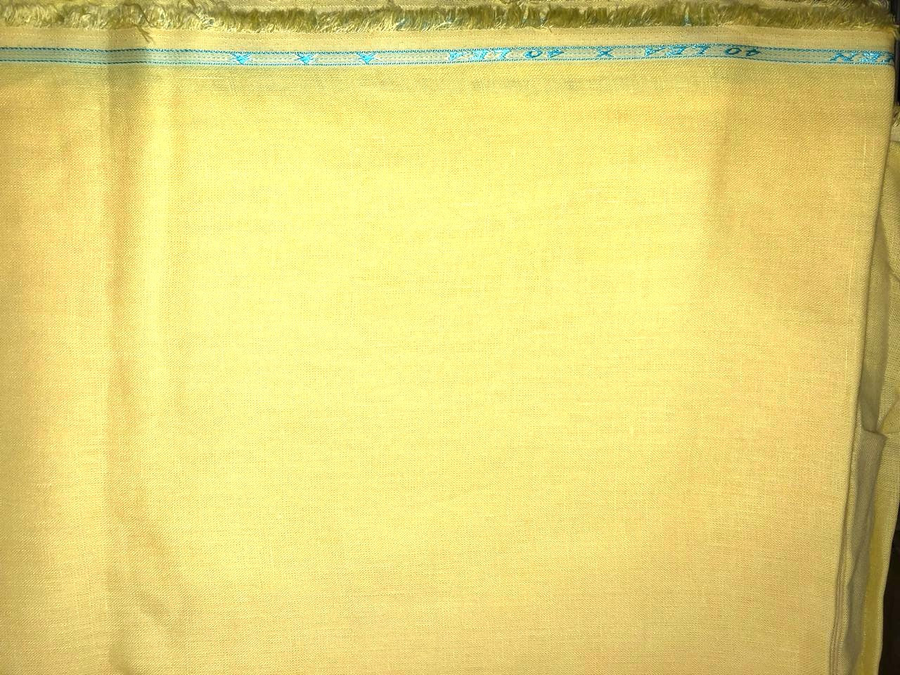 100% linen 40 LEA 58"wide available in 3 colors teal blue , teal green and lemon yellow [18530/31/32]