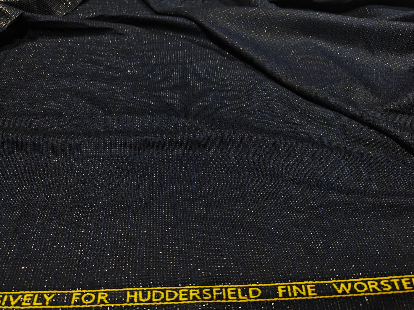 Suiting Billionaire  fabric 82 % sustainable bamboo x 18 % metallic lurex navy blue [17726]
