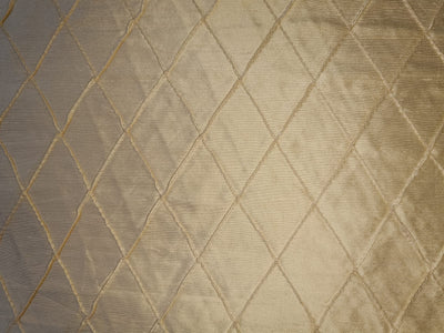 Silk dupioni Beige color fabric pintuck design 44" wide DUPP16[1]