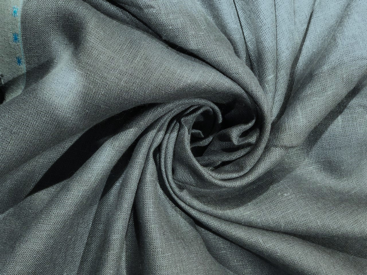 100% linen  40 LEA 58" wide available in  3 colors golden cream, sea green and slate blue [17445/46/47]
