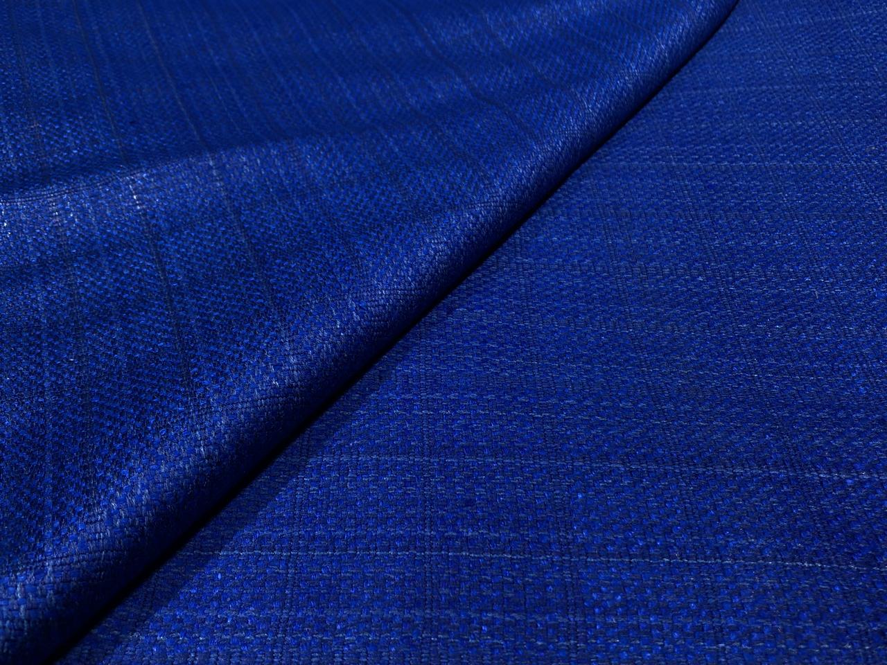 HEAVY MATKA SILK FABRIC ROYAL BLUE  44" wide HANDLOOM WOVEN,4 PLY MATKA [17646]