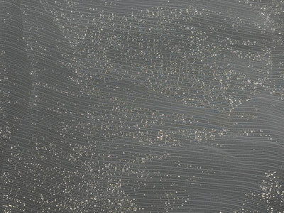 Chiffon fabric lurex gold stripes  44" width  [18271]