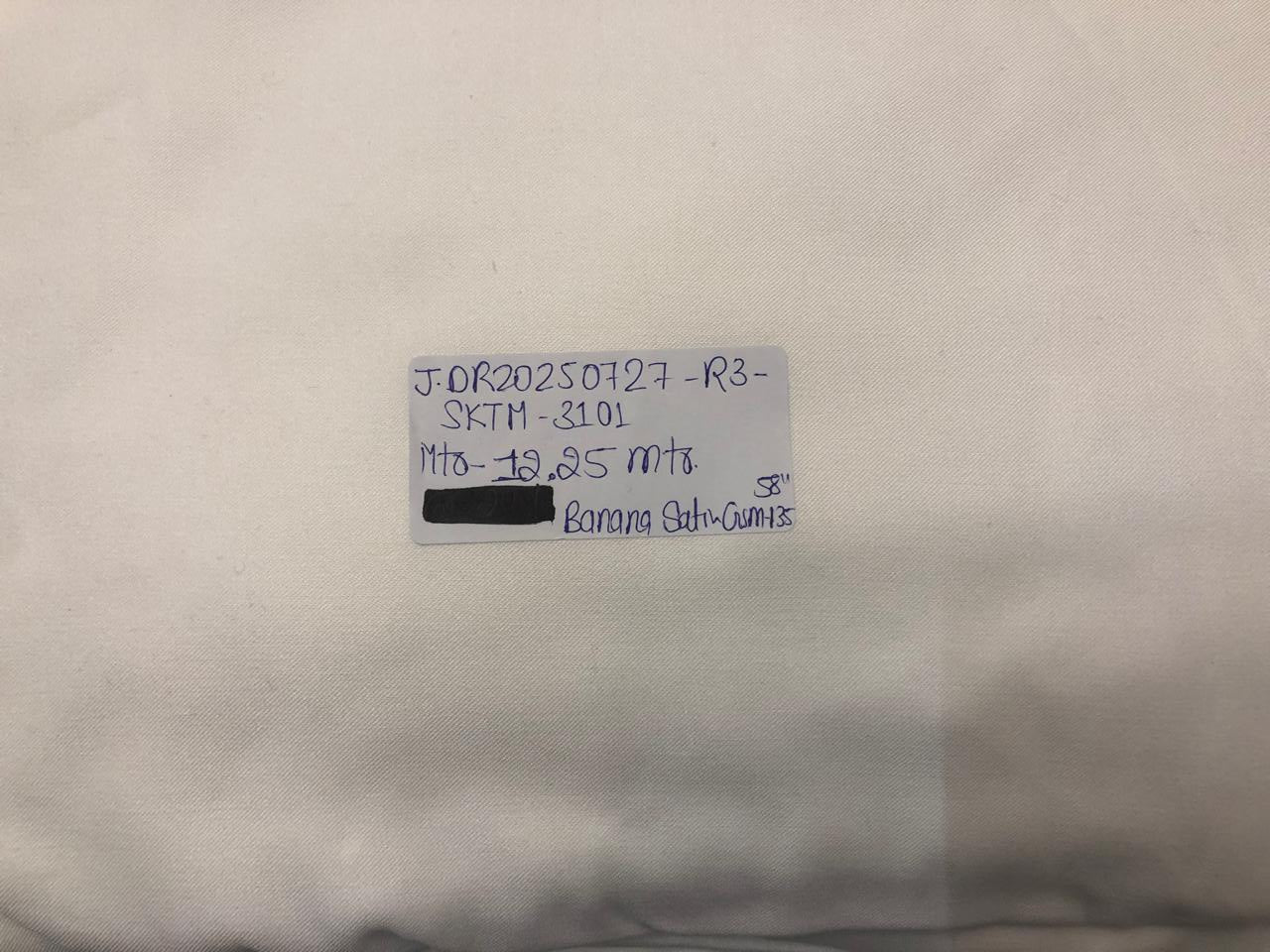 100% Natural Banana white fabric 58" wide 135gsm[18493].