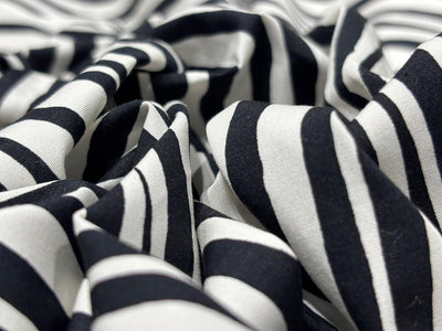 100% Cotton Poplin black zebra print 58" wide [18264]