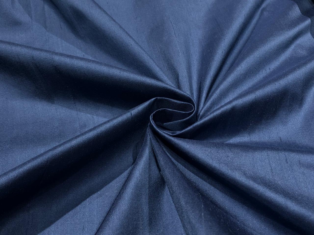 Pure SILK Dupioni FABRIC Stormy Blue color 54" WIDE DUP127[1]