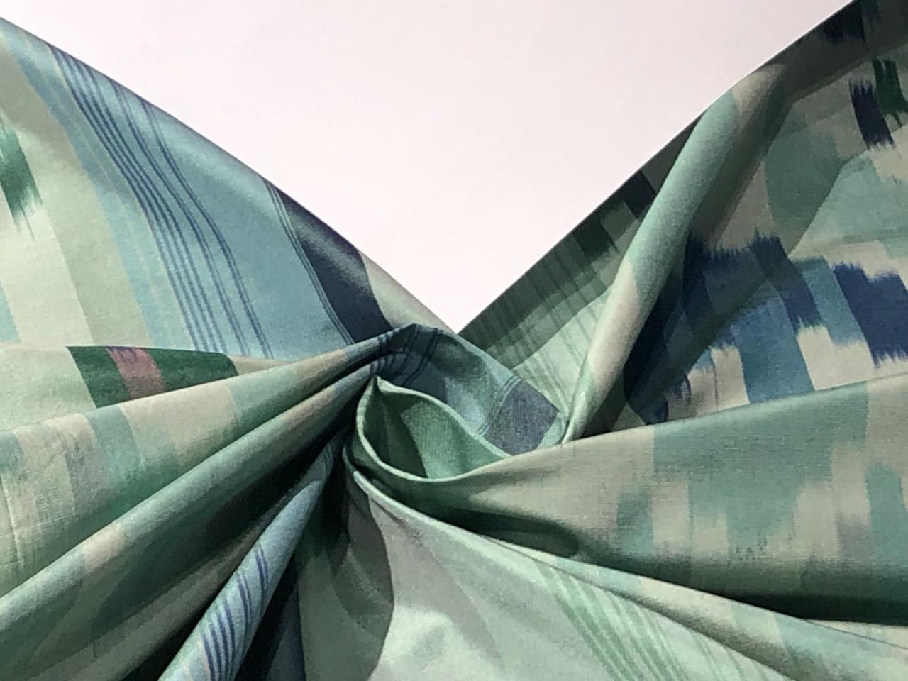 100% silk taffeta fabric SHADES OF  GREEN ,TEAL AND MULBERRY  54&quot; wide TAFNEWC15[2] SINGLE LENGTH OF 3.75 YARDS