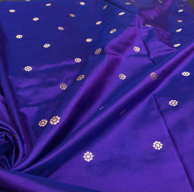 100% PURE Silk Brocade fabric with tiny floral motifs in gold available in 3 , two tone shades BRO1101[1/2/3]