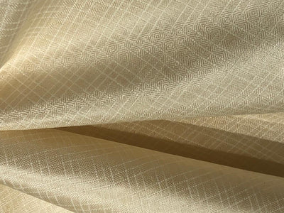 SILK TUSSAR 4 PLY 44" wide available in self herringbone stripes and self plaids [17162/63]