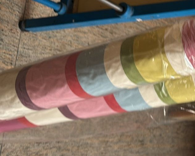 100% silk Taffeta  multi color satin Stripes TAFS169 54"wide