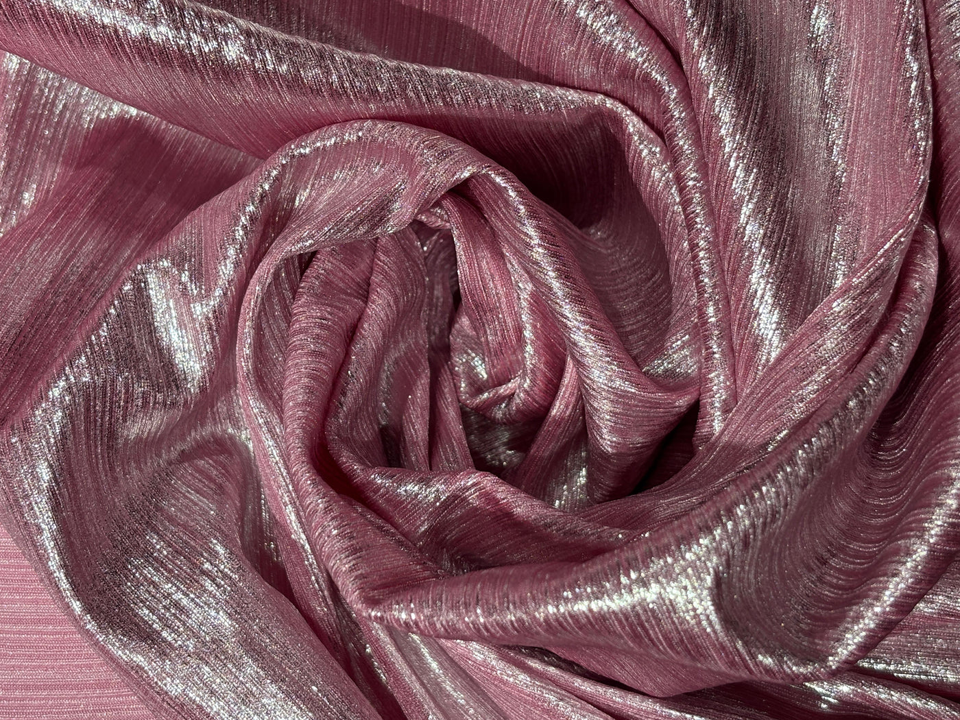 Metallic Lycra lurex fabric with subtle shimmer 58" Wide available in 7 colors black, bronze, magenta, mint ,candy pink, lilac and silver [17635/36/37/38/39/40/41]