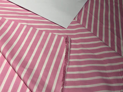 100% Cotton Poplin STRIPES  58" wide AVAILABLE IN 4 COLORS bright blue/sky blue/pink and baby blue