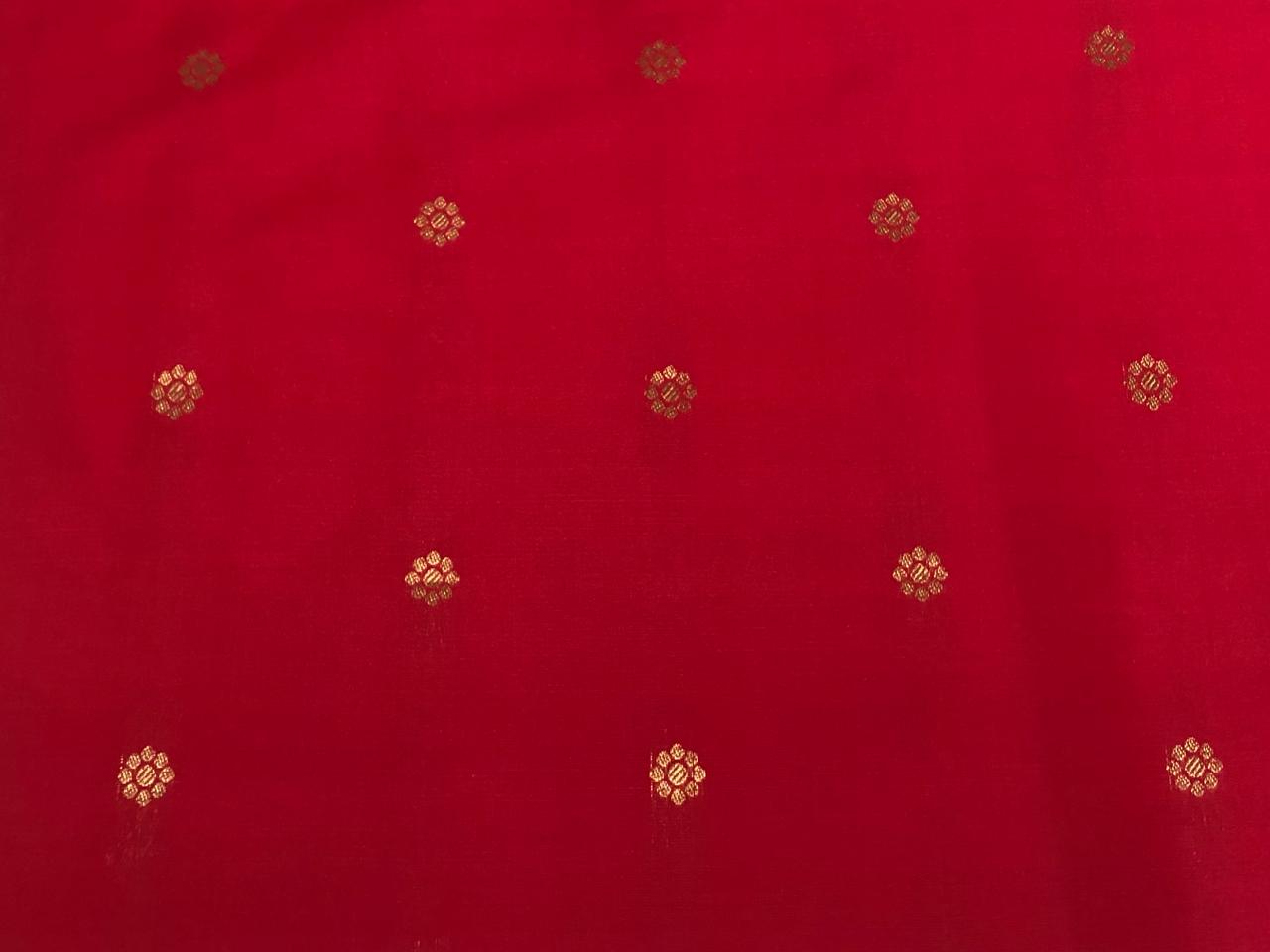 100% PURE Silk Brocade fabric with tiny floral motifs in gold available in 3 shades BRO1101[3/4/5]