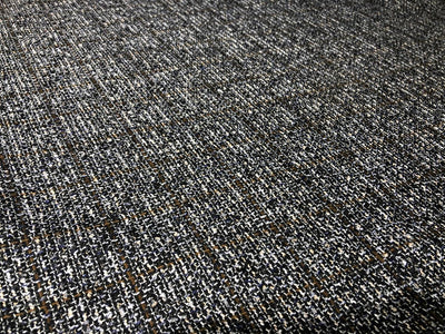 Suiting blended viscose ,poly, acrylic crepe 58" wide black, brown and white  [17718]