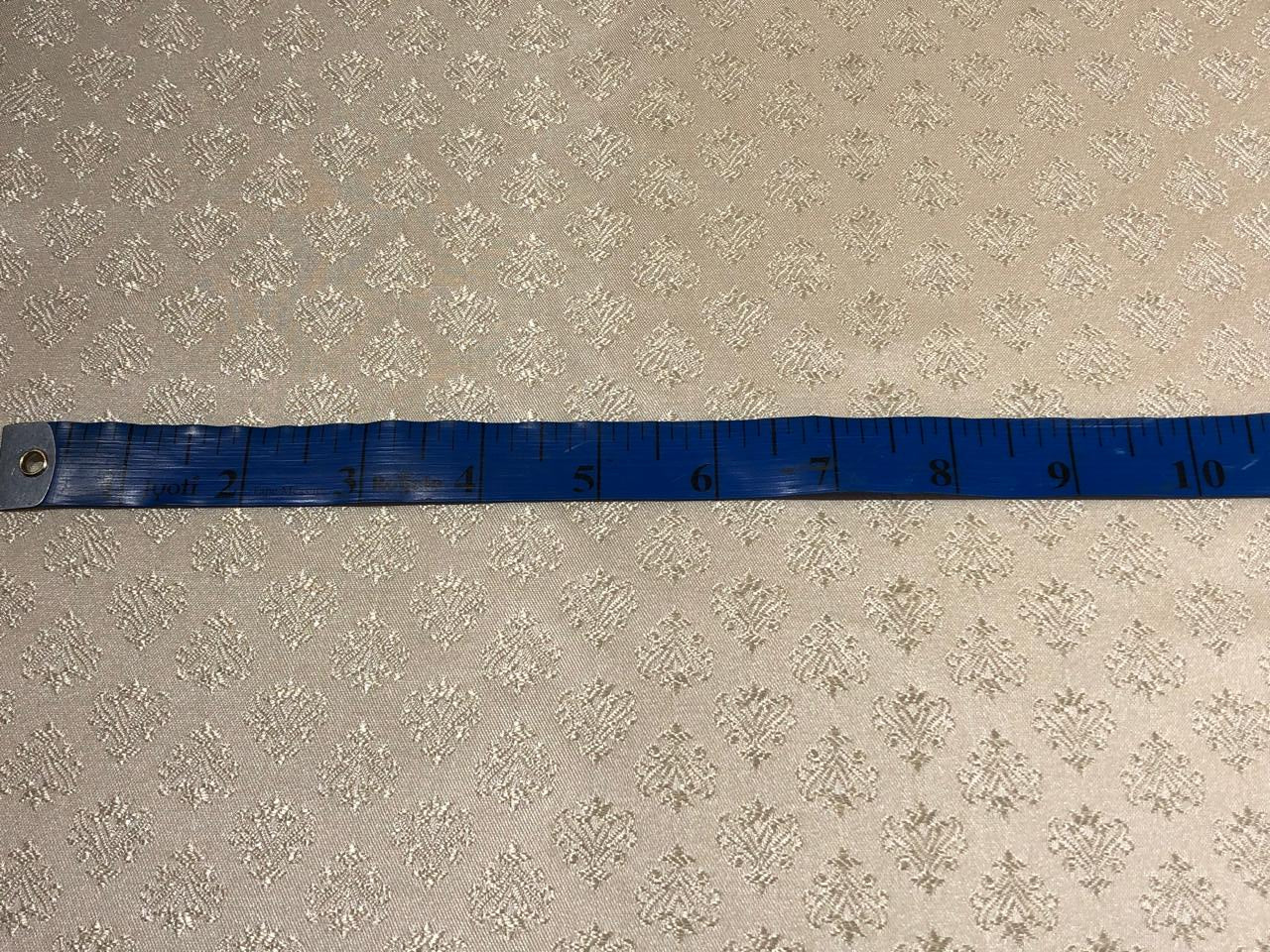 Silk Brocade fabric 56" ivory cream with self motif  jacquard BRO1062[3]