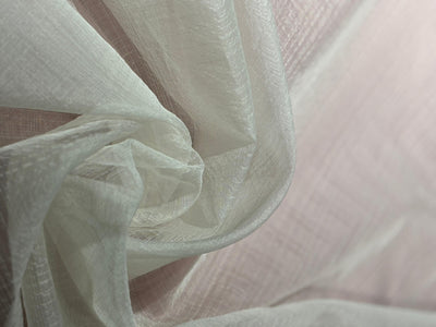 100% silk organza fabric  self plaids  44" wide [17552]ROLL