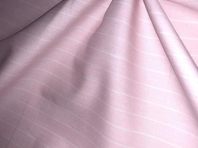 100% cotton poplin pastel pink and white  stripe 56" wide [18387]