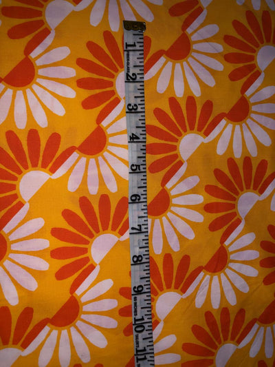 100% Cotton Poplin  Beach Prints 58" wide available in 4 prints red with blue skates/ bird bright orange flowers and the beach scene