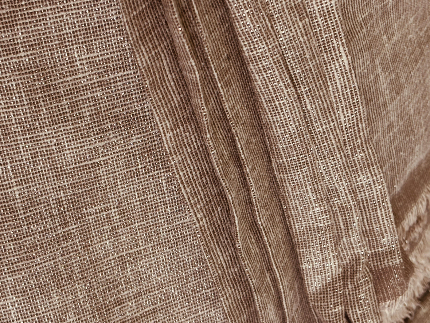 Linen  Lurex  Fabric 58" available in 3 colors  sea green ,nude , charcoal and pink