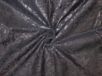 Mull Cotton Chanderi Fabric embossed 44" wide available in 2 colors black and white [18499/500]