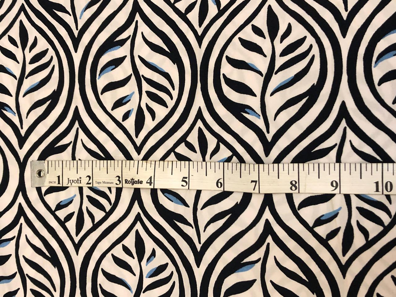 100% Cotton Poplin available in 2 different color combination 58" wide available in black/white and navy/powder blue [18686/87]  [18686/87]