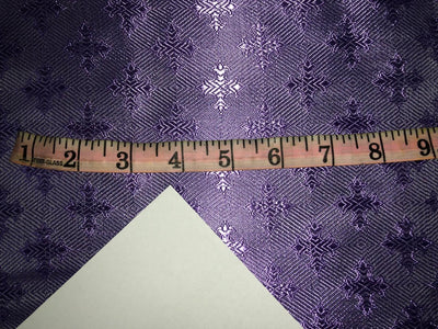 Silk Brocade fabric 44" wide Self  Jacquard  LAVENDER color VESTMENT  design  BRO914[5]