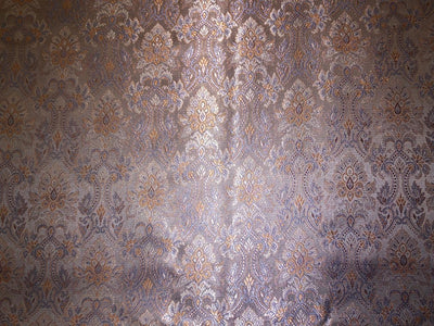 Silk Brocade fabric dusty lilac intricate floral  BRO1083[3]