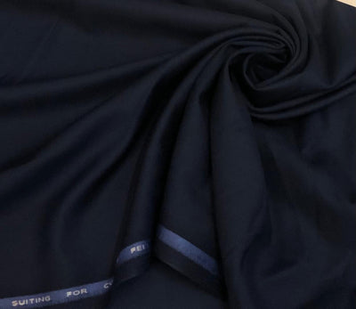 Suiting fabric Waterfall collection suiting fabric 58"wide available in 2 colors Royal blue and Navy blue [18547/48]