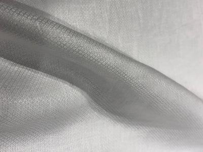 Linen dobby 58" wide available in 3 colors dark ivory/darker ivory and white sustainable and eco-friendly linen