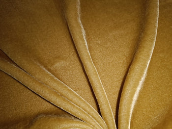 Imported Plush Golden Beige Silk Velvet Fabric 54" wide [12992]