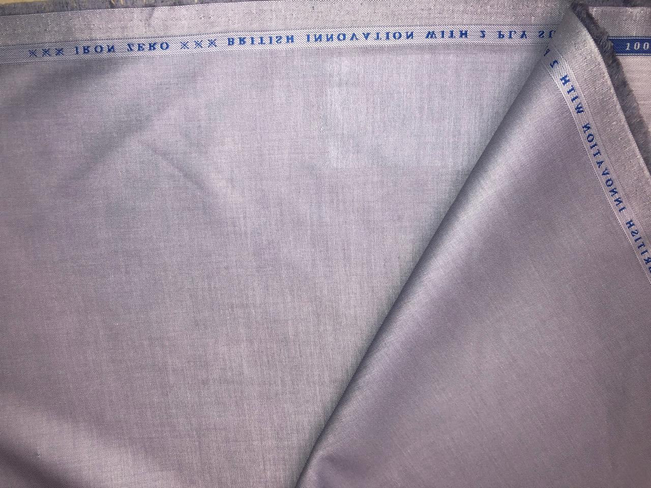 Italian Supima Cotton Twill White 'VERCELLI' 58" wide available in pink and lilac [18632/33]