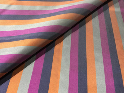 100% SILK TAFFETA FABRIC MULTI COLOR STRIPES TAFNEWS24[1]