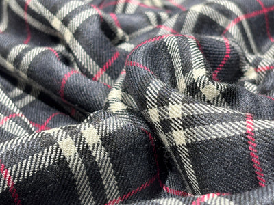 100% Silk  Wool twill , plaids available in 6 colors [17774/75/76/77/78/79]