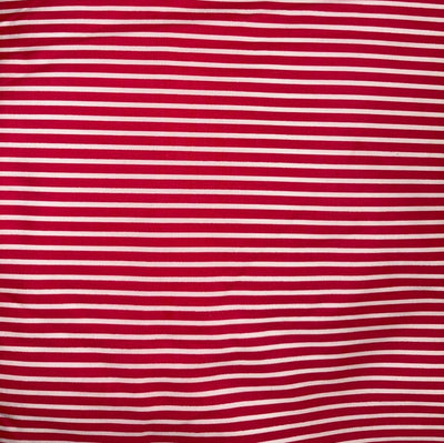 100% Cotton Poplin peach finish  bright pink ,white stripes 58" wide [18527]