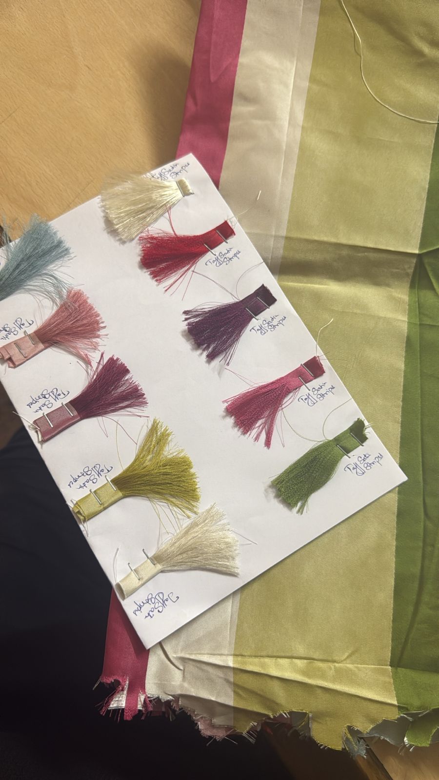 100% silk Taffeta  multi color satin Stripes TAFS169 54"wide