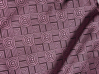 Brocade Fabric  mulberry geometric motif  all over Jacquard 44" BRO1029[3]