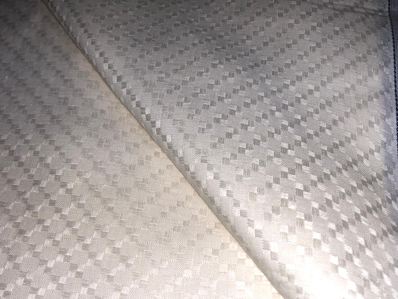 100% Linen  60 Lea Fabric abstract print ivory  58" wide amazing for shirting and summer wear [17314]