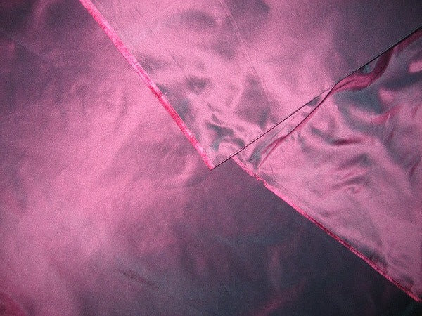 Pure Silk Taffeta fabric Blue with Pink Shot color 54" wide TAF180[2]