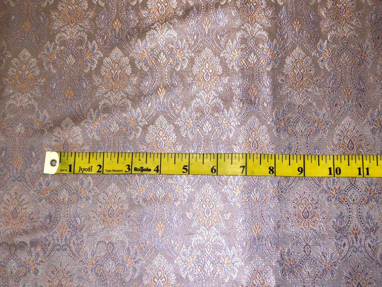 Silk Brocade fabric dusty lilac intricate floral  BRO1083[3]