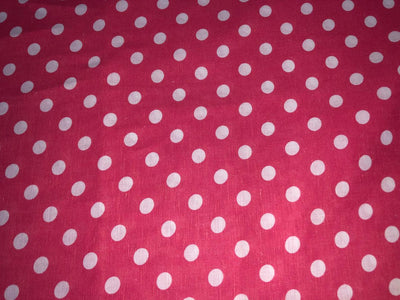 100% linen  digital print fabric 44" wide available in 2 colors grey with floral  dotted and salmon pink dots [15972/15973]