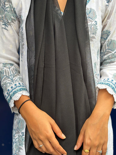 Viscose georgette  stole with  20" wide and 70" long  [17685]