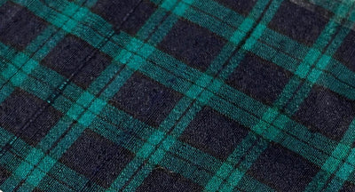 100% silk dupion  Plaids fabric with slubs  teal and ink blue plaids 54" wide DUPNEWC28[2]