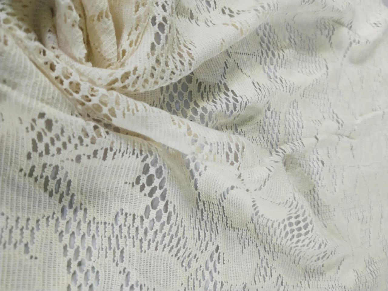 fancy LACE overlay fabric offers intricate woven patterns in 5 designs