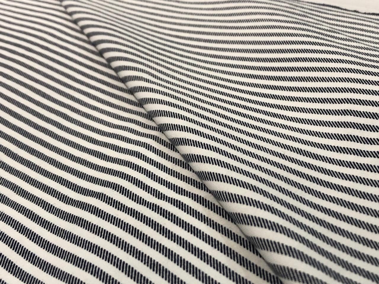 100% Cotton Denim  Fabric 58" wide available in ZIG ZAG DESIGN 3 COLORS white with black zigzag/white with navy zigzag and navy with white