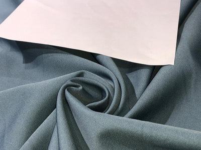 POLYESTER VISCOSE SATIN KOREAN LACHKA  58"wide available in 2 colors cloudy grey and navy[16792/93]