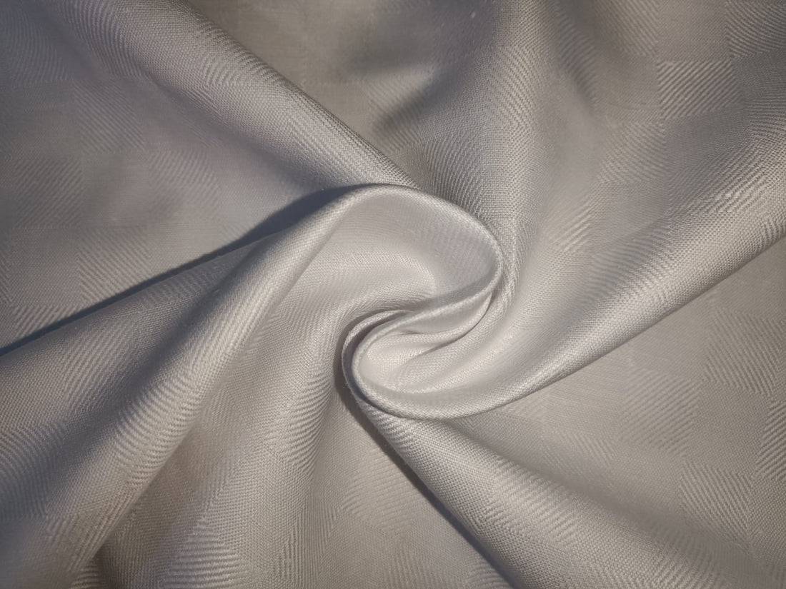 100% Cotton Hemp color with herringbone Plaids fabric 54" wide [45% Cotton 55% Hemp] [12974]