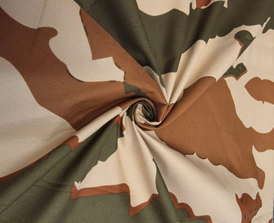 100% Cotton Denim  Fabric 58" wide available in 5 different designs of army prints