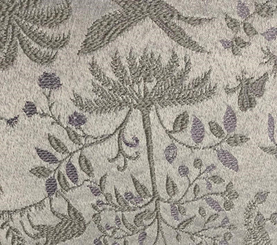 Silk Brocade fabric  jacquard with  subtle embroidery with subtle shimmer 54"lilac and silver grey BRO1034[4]