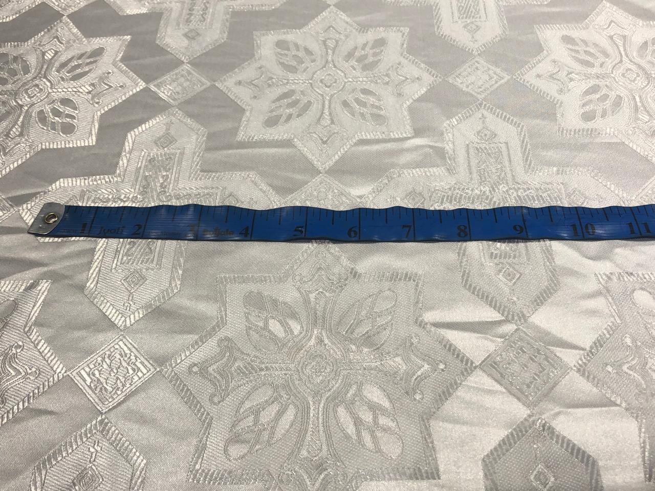 Brocade fabric VESTMENT 60" wide IVORY CROSSES BRO963NEW [cut length 1.60 yards]