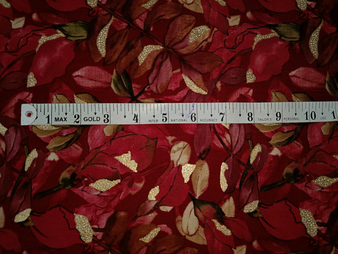 Premium Viscose Rayon  fabric with foil print 58" wide available in four colors